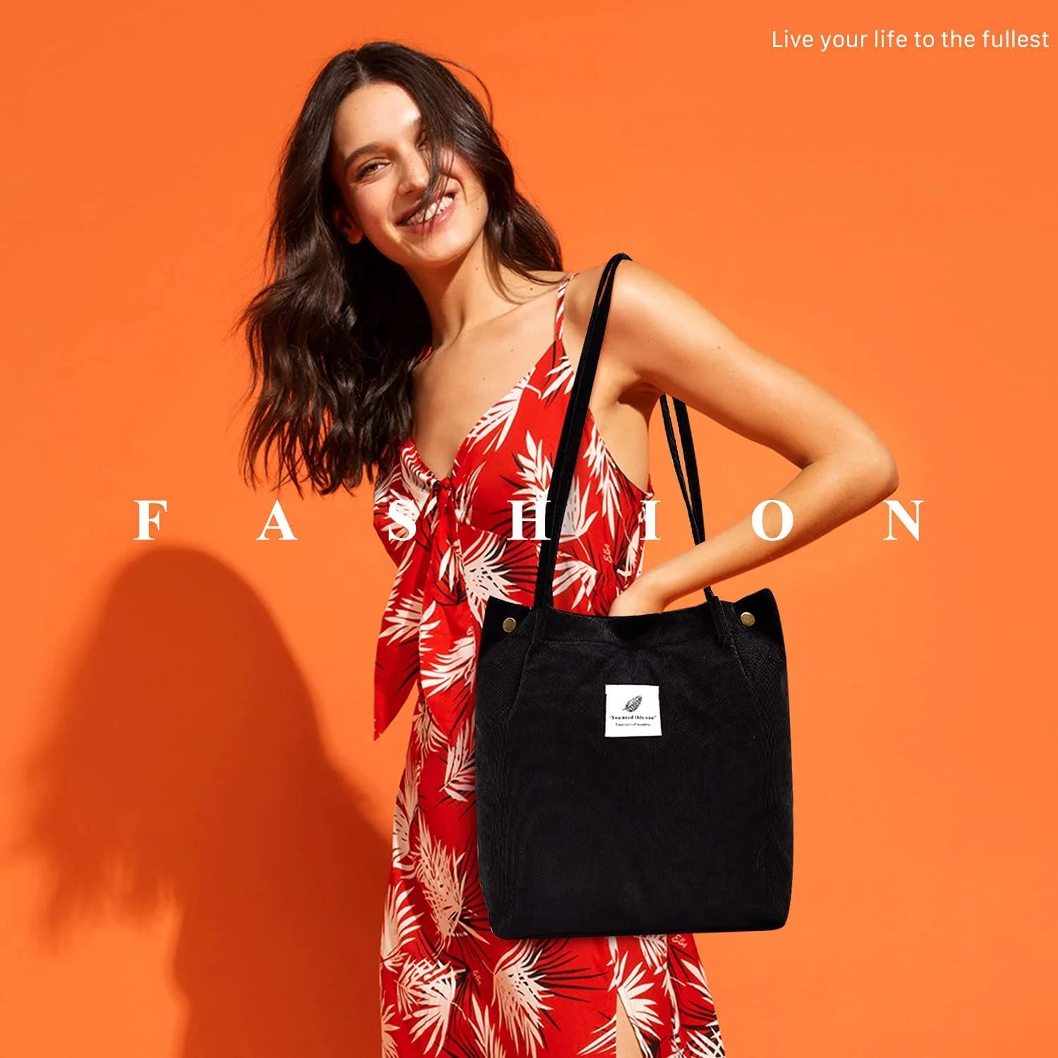 2Pcs Corduroy Tote Bag for Women, Cute Tote Bags,