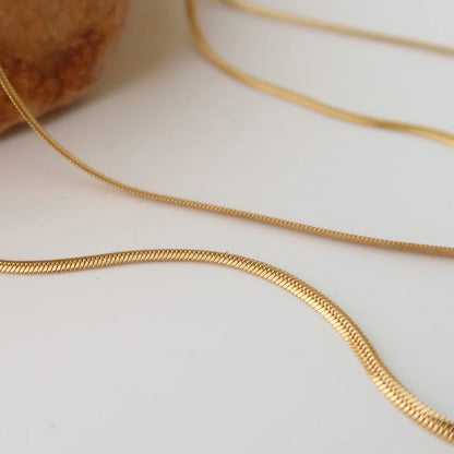Layered Gold Plated Choker Necklace