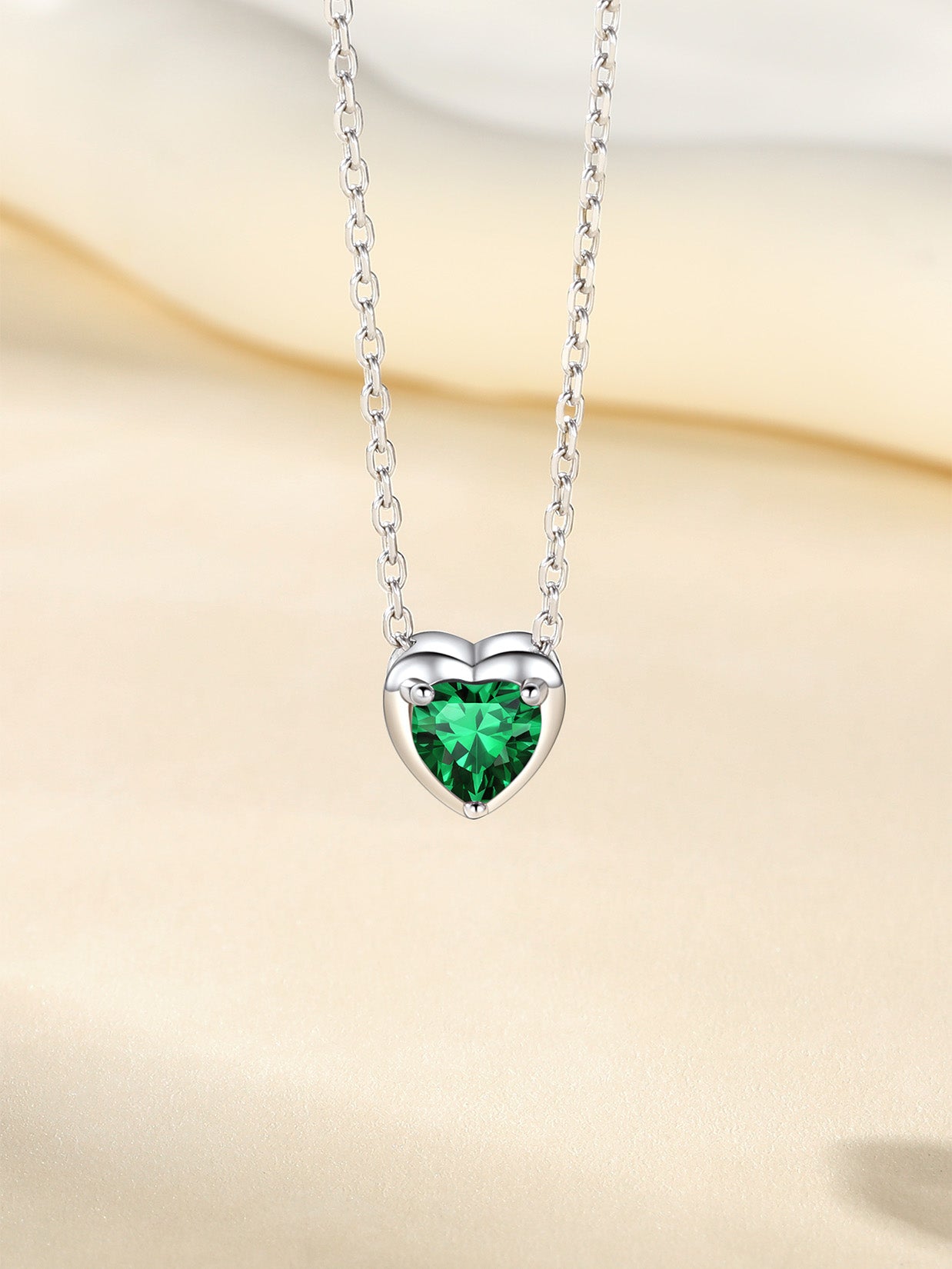 Women 925 Sterling Silver Birthstone Love Heart Necklace, Mother'S Day Jewelry Gifts for Mom