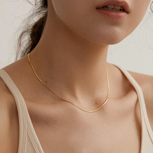 Layered Gold Plated Choker Necklace