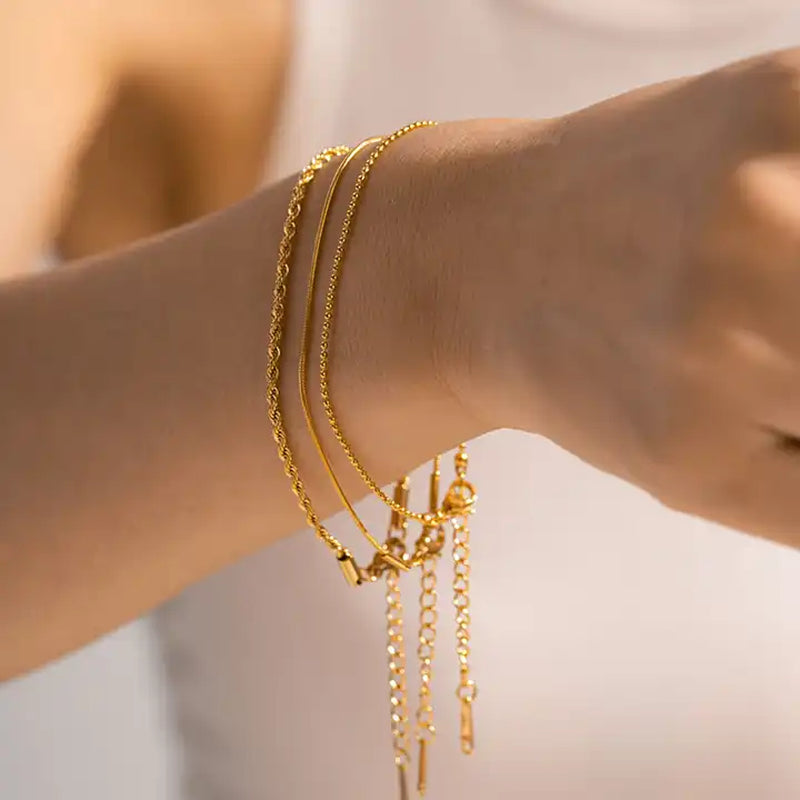 18K Gold Plated Waterproof Bracelet/Ankle