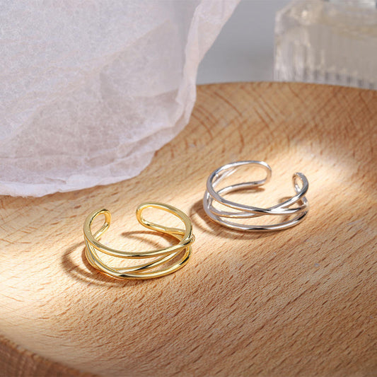 Sterling Silver Ring - Fine Gold Silver Plated Jewelry