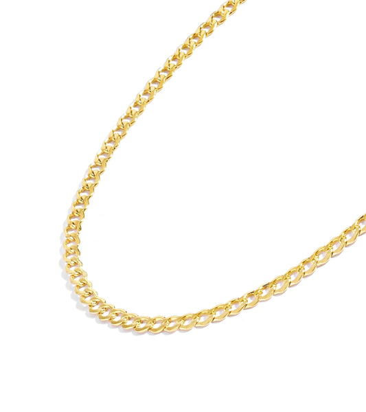 Gold Chain Necklace Collection - 14K Solid Yellow Gold Filled Miami Cuban Curb Link Chain Necklaces for Women