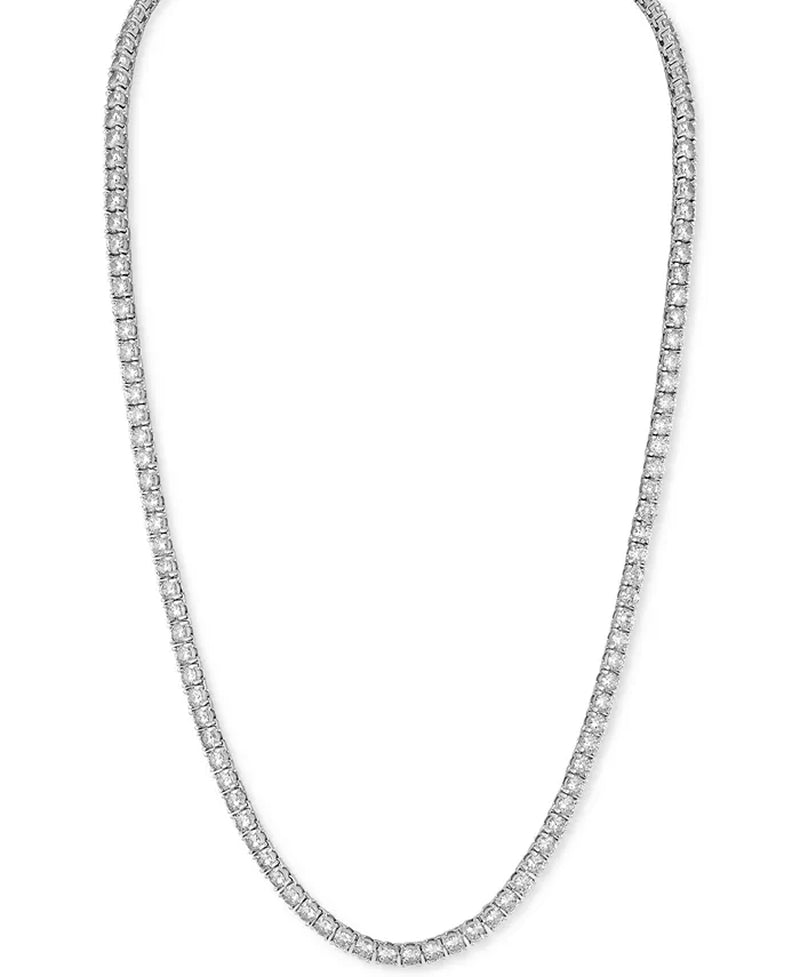 Cubic Zirconia Tennis Necklace 22" 